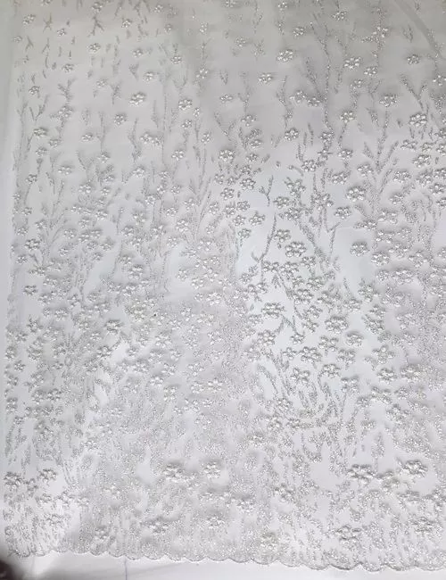 tlle glitter panna con fiorellini