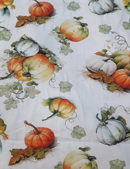 tovaglia a metraggio disegno zucca